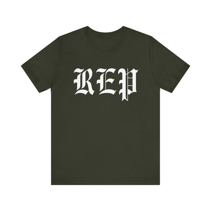 Rep (if a man talks shit on back) Tshirt