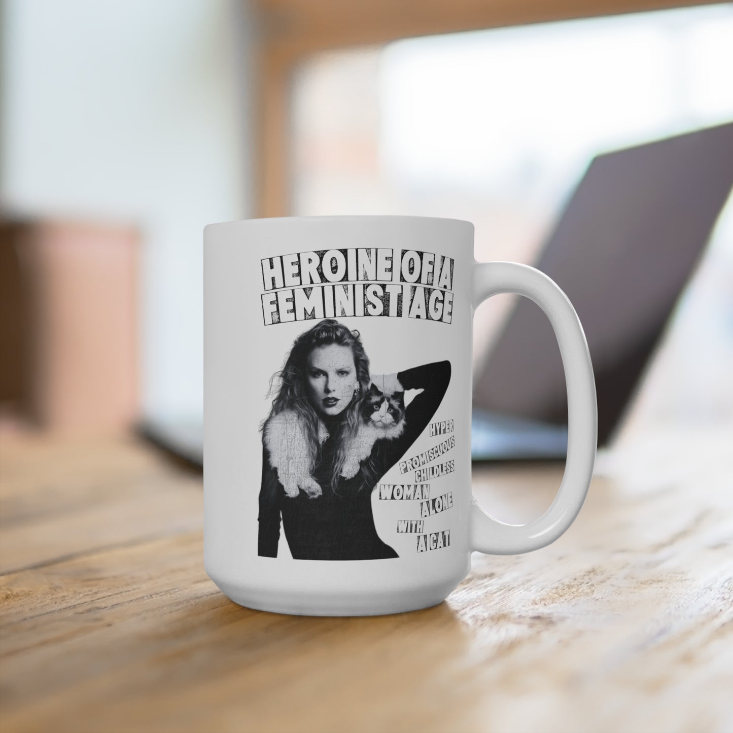 Heroine of a Feminist Age Insulated Coffee Mug, 15oz