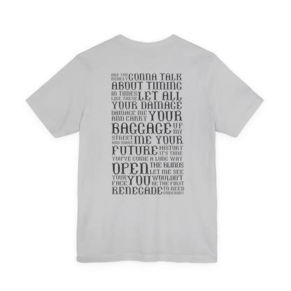 Renegade (lyrics on back) tshirt