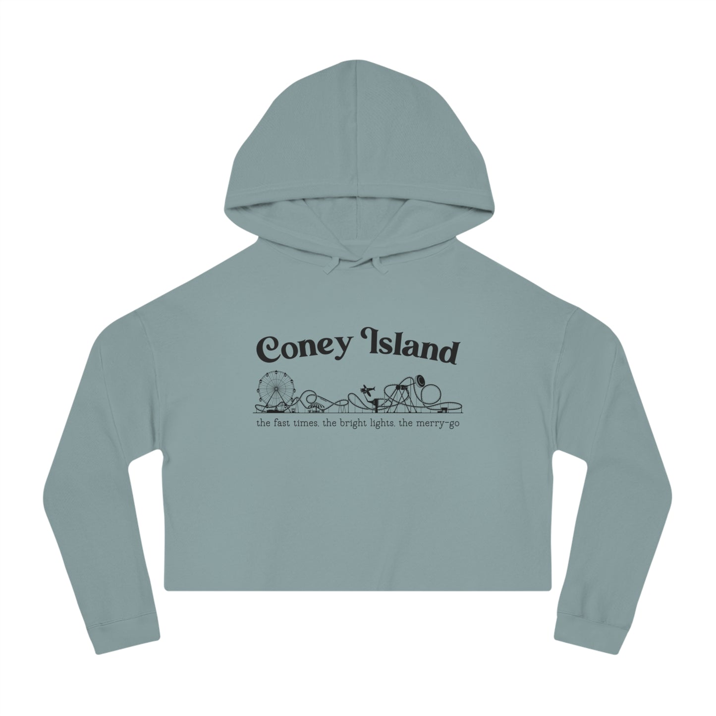 Coney Island Cropped Hoodie