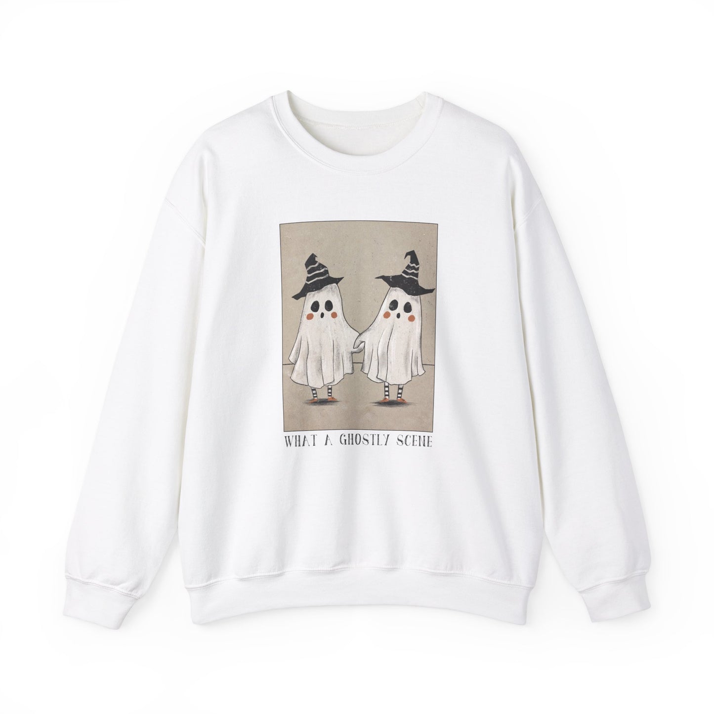 Ghostly Scene Crewneck Sweatshirt