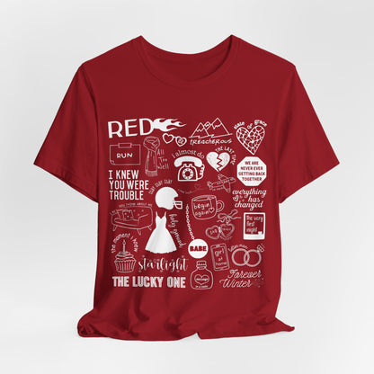 Red Collage Tshirt