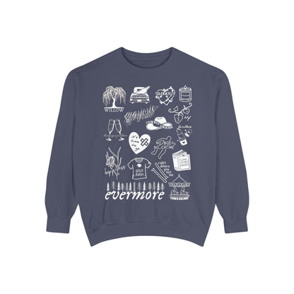 evermore collage comfort colors sweatshirt