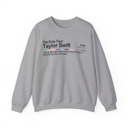 Seattle Night 1 Crewneck Sweatshirt