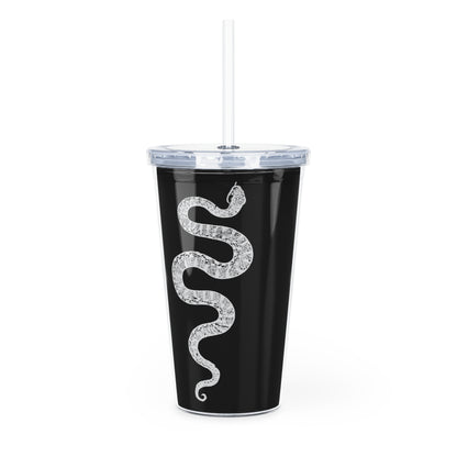 reputation snake Plastic Tumbler with Straw