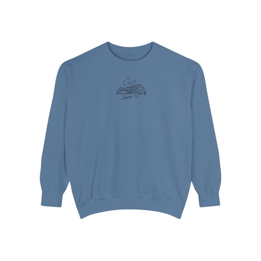 Love Story Comfort Colors Crewneck Sweatshirt