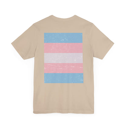 You Ain't Gotta Pray For Me (trans flag on back) Tshirt