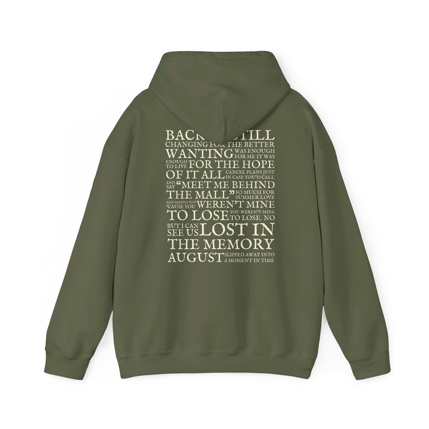 August Lyrics Hoodie