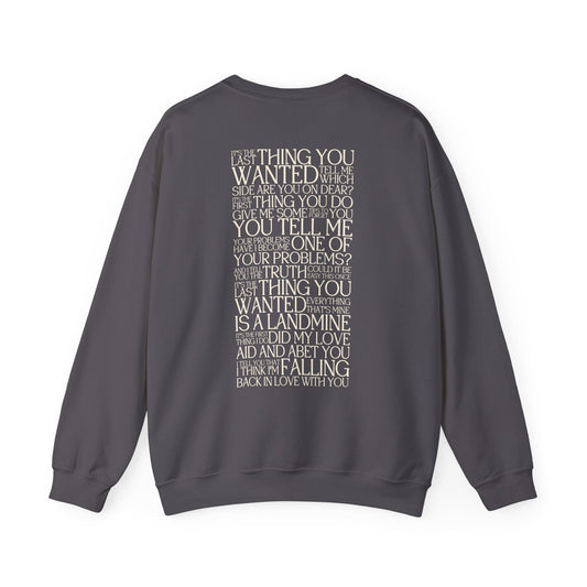 The Alcott Lyrics Crewneck Sweatshirt