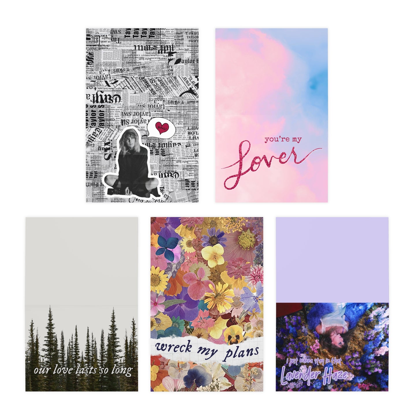 Multi-Design Greeting Cards (5-Pack)