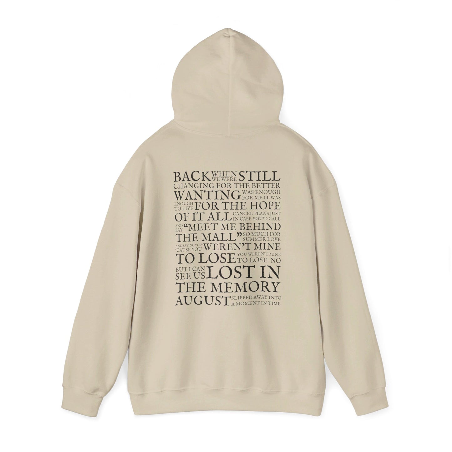 August Lyrics Hoodie