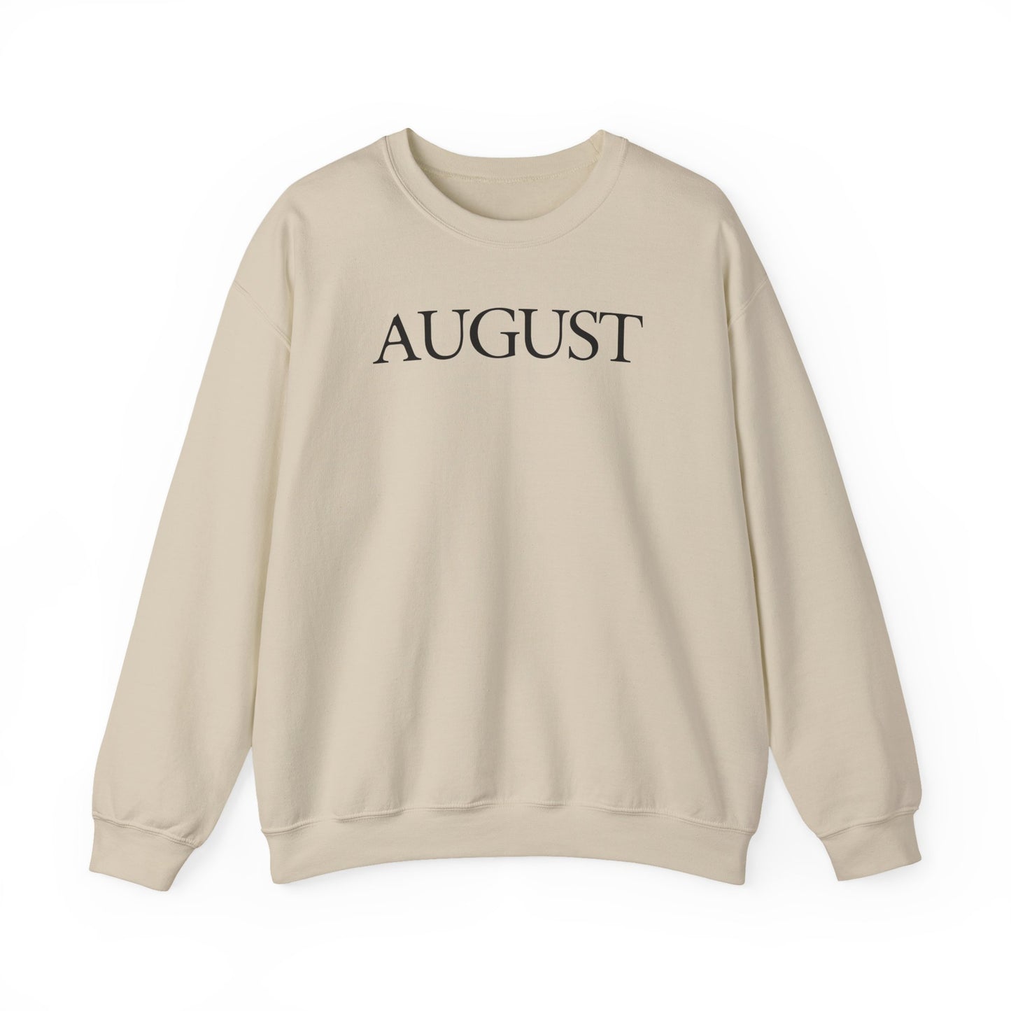 August (lyrics on back) Crewneck Sweatshirt