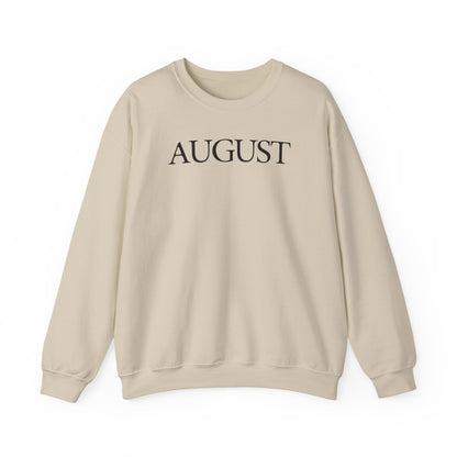 August (lyrics on back) Crewneck Sweatshirt