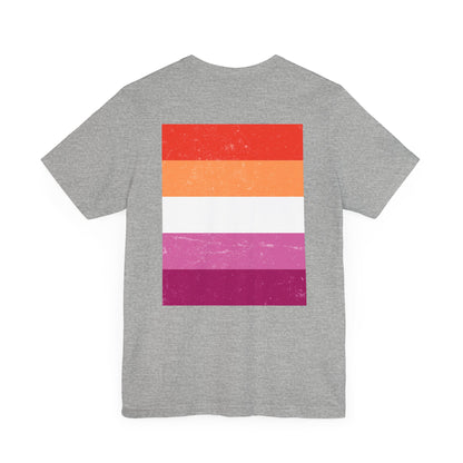 You Ain't Gotta Pray For Me (lesbian flag on back) Tshirt