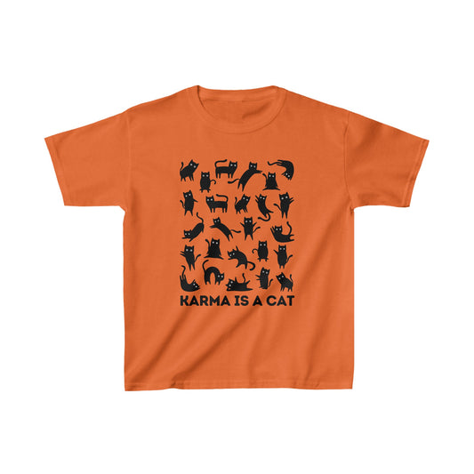 Karma is a Cat Kids Heavy Cotton™ Tee