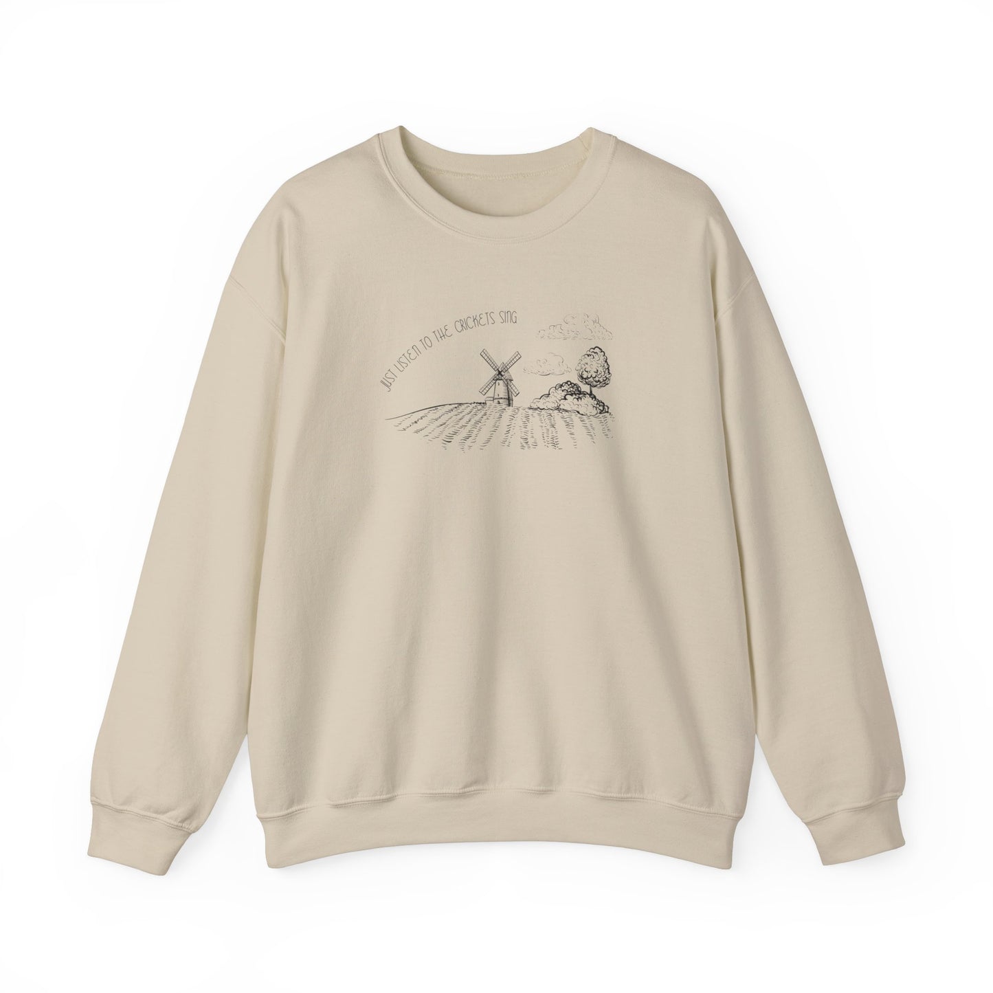 Just Listen To The Crickets Sing Crewneck Sweatshirt