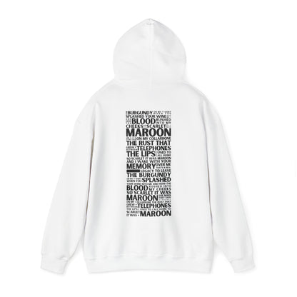 Maroon Lyrics Hoodie (clean lyrics)