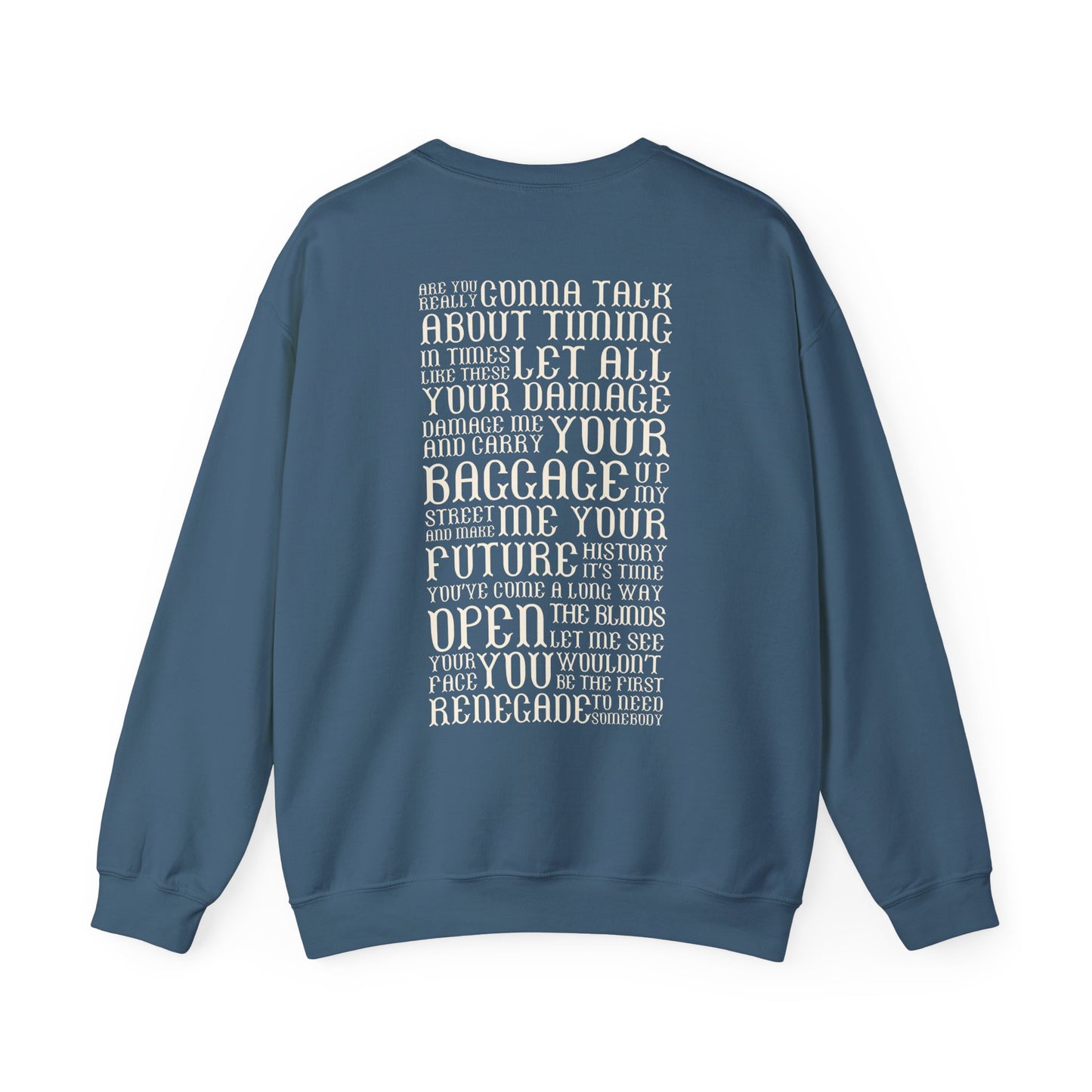 Renegade Lyrics Crewneck Sweatshirt