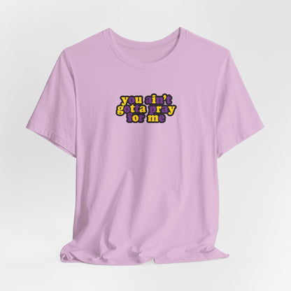 You Ain't Gotta Pray For Me (intersex flag on back) Tshirt