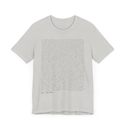 All Too Well 10 Minute Version Tshirt