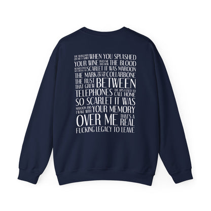 Maroon (lyrics on back) Crewneck Sweatshirt