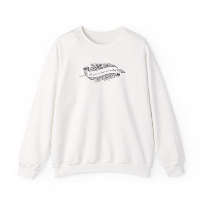All's Fair in Love and Poetry Crewneck Sweatshirt