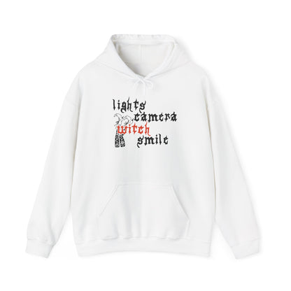 Lights Camera Witch Smile Hoodie