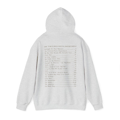 TTPD Tracklist (on back) Hoodie