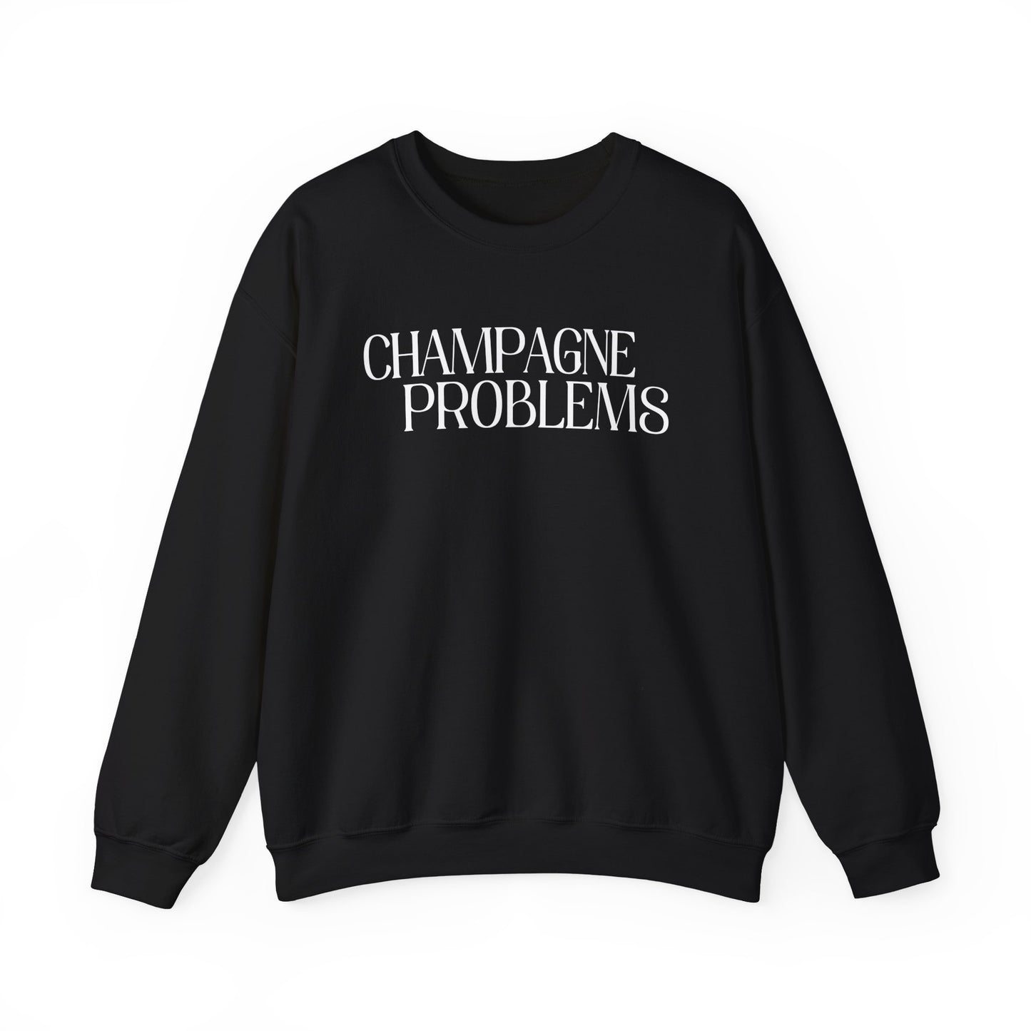 Champagne Problems (lyrics on back) Crewneck Sweatshirt