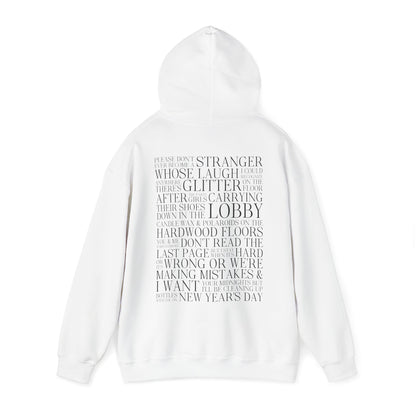 New Years Day (lyrics on back) Hoodie