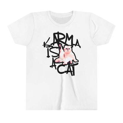 Karma is a Cat Youth Tshirt