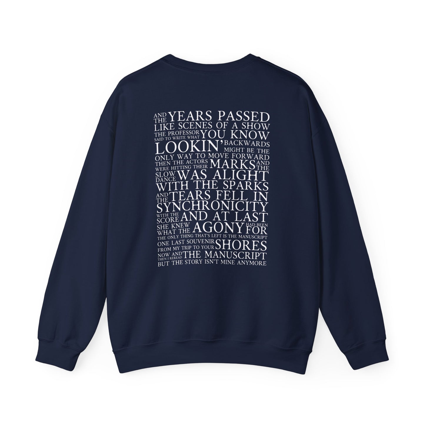 The Manuscript (lyrics on back) Crewneck Sweatshirt