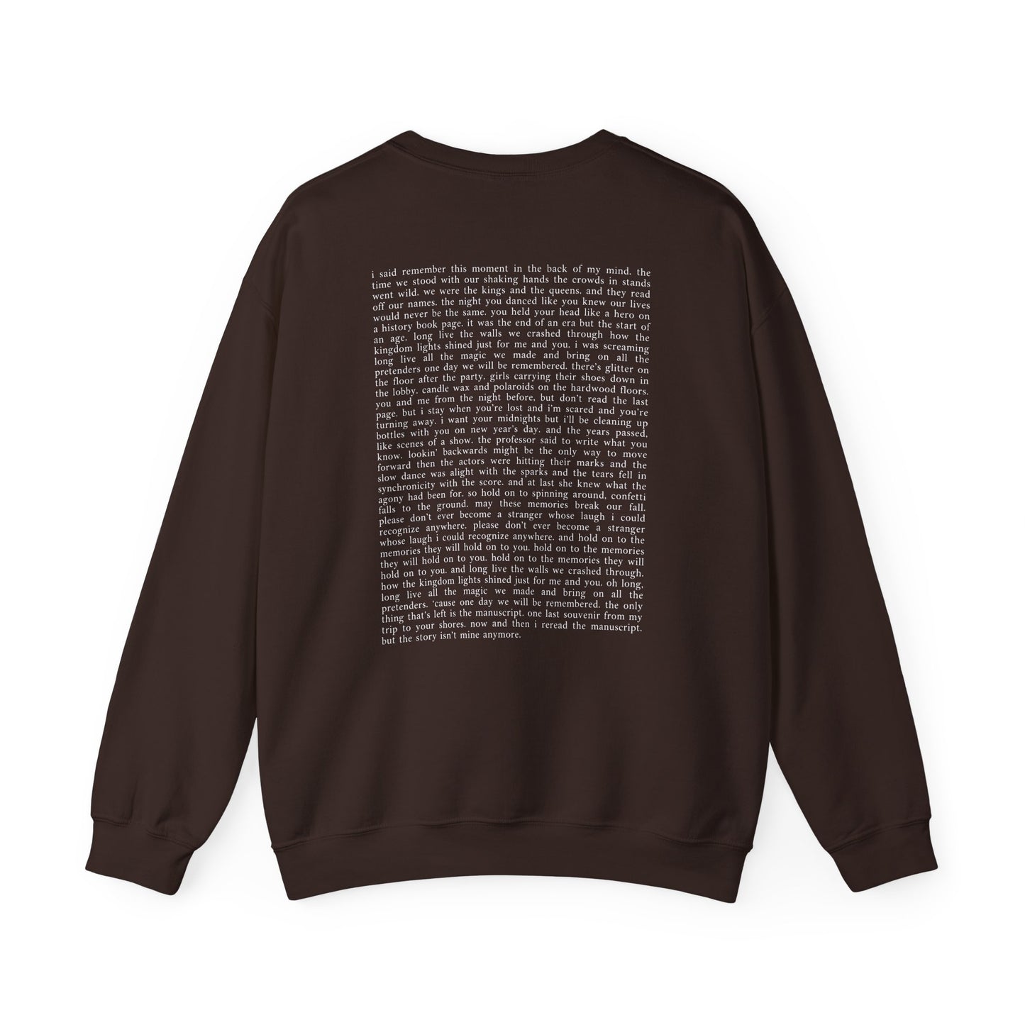 Long Live x NYD x The Manuscript Crewneck Sweatshirt