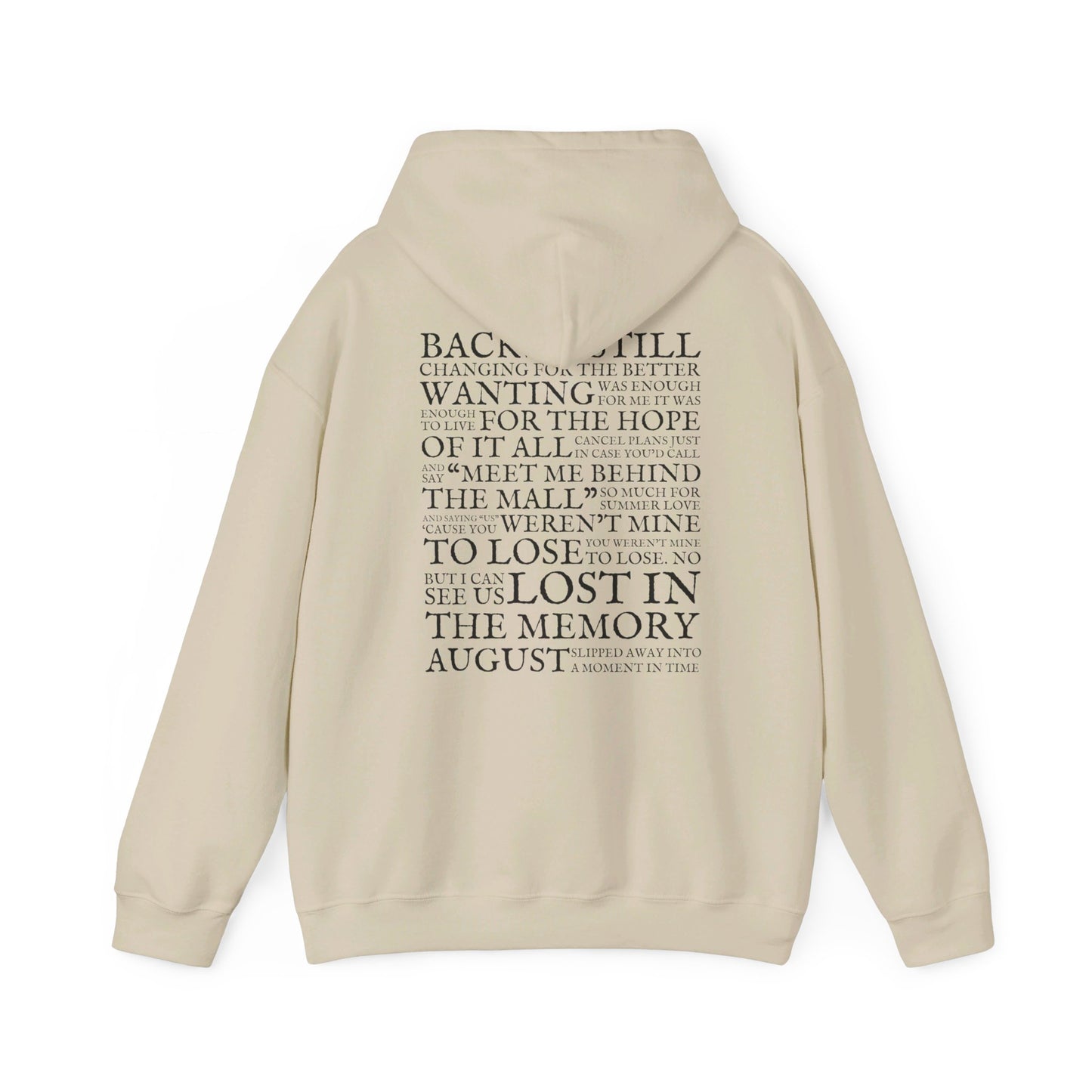 August Lyrics Hoodie