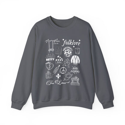 Folklore Collage Crewneck Sweatshirt
