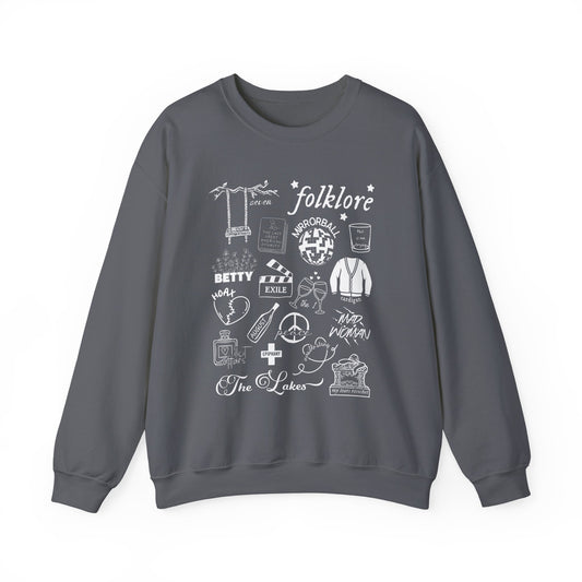 Folklore Collage Crewneck Sweatshirt