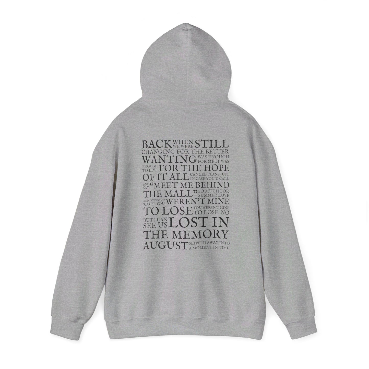 August Lyrics Hoodie