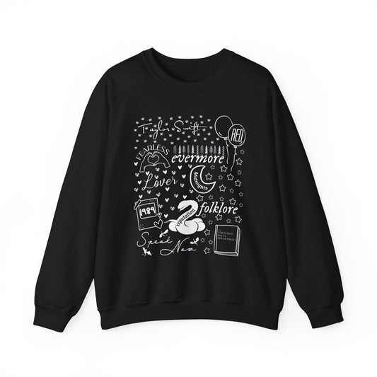 Eras Album Collage Crewneck Sweatshirt