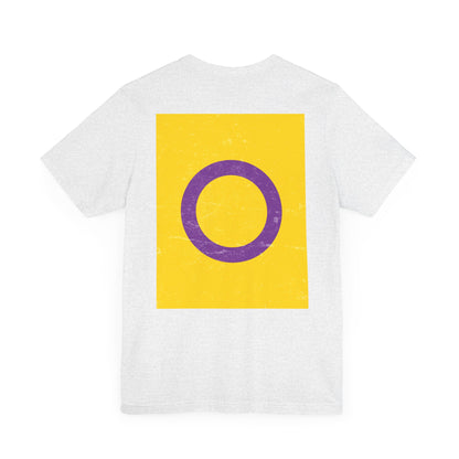 You Ain't Gotta Pray For Me (intersex flag on back) Tshirt