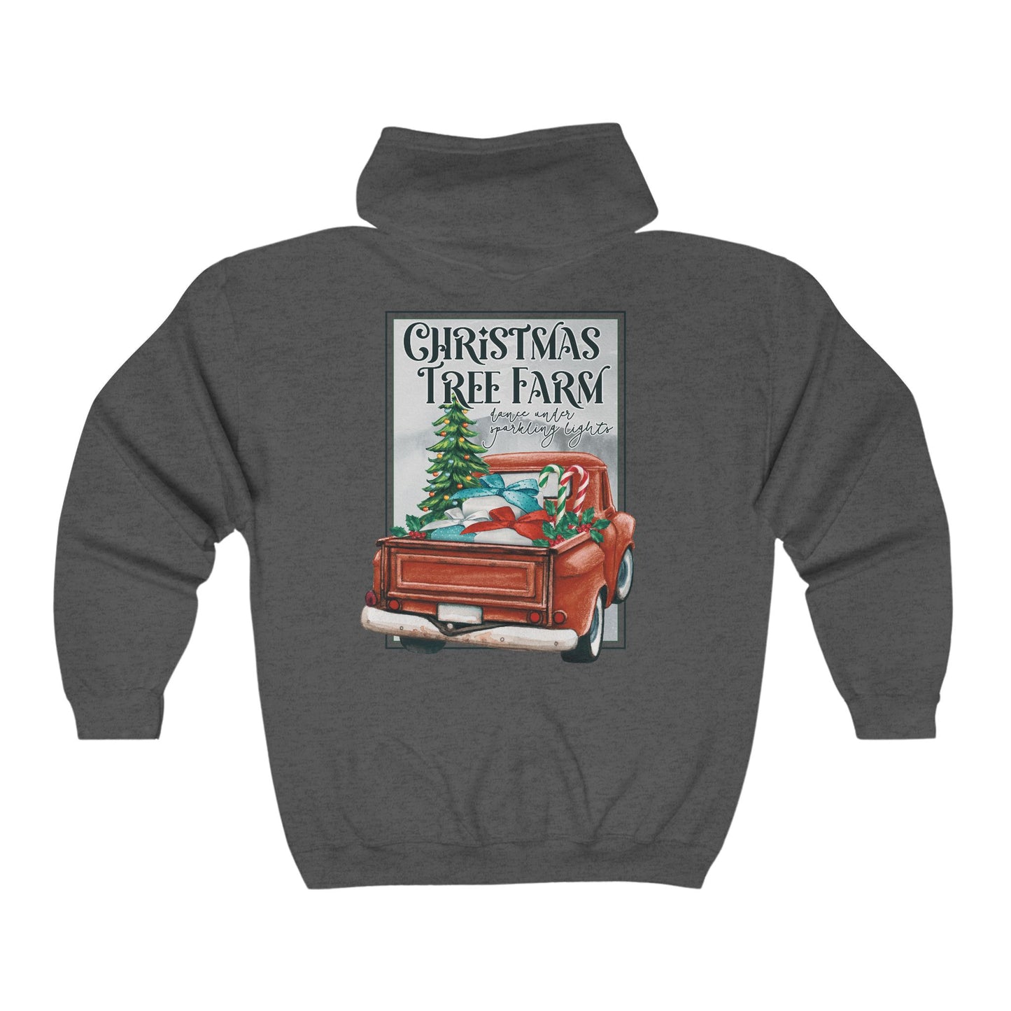 Christmas Tree Farm Full Zip Hooded Sweatshirt