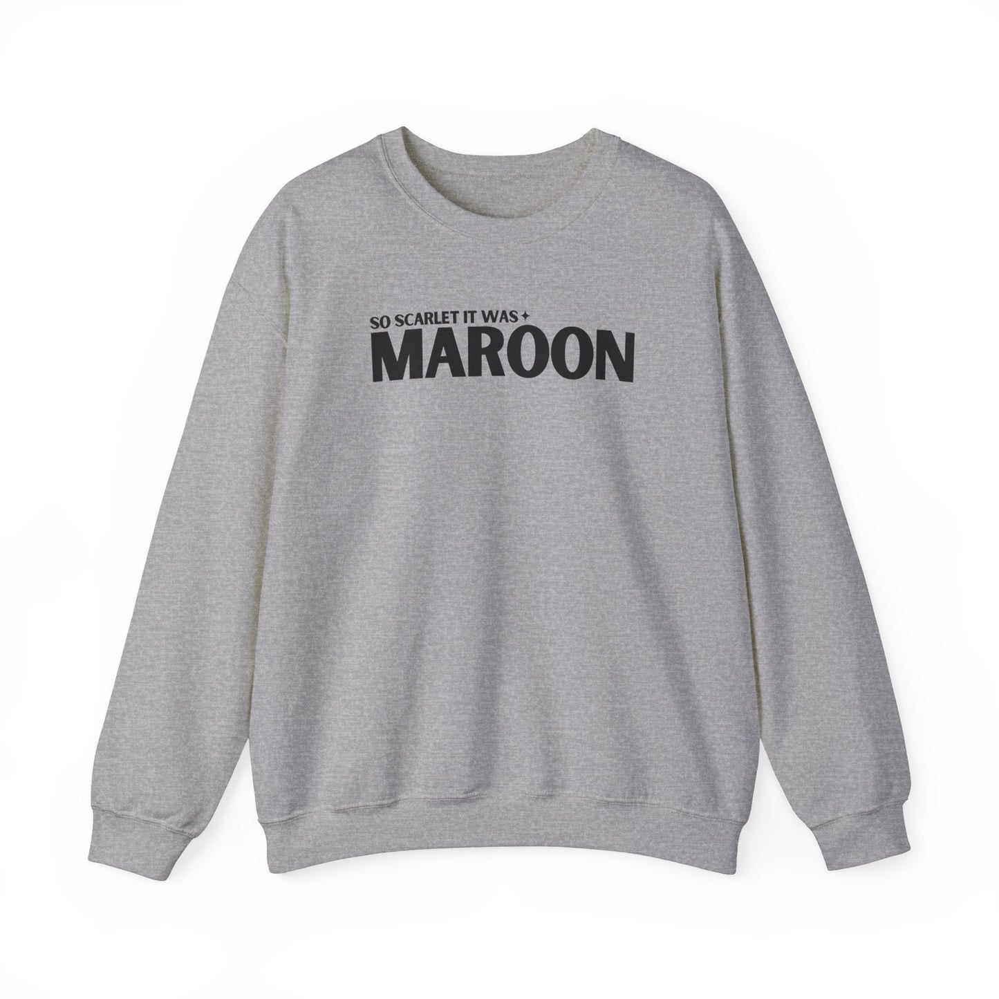 Maroon Lyrics Crewneck Sweatshirt