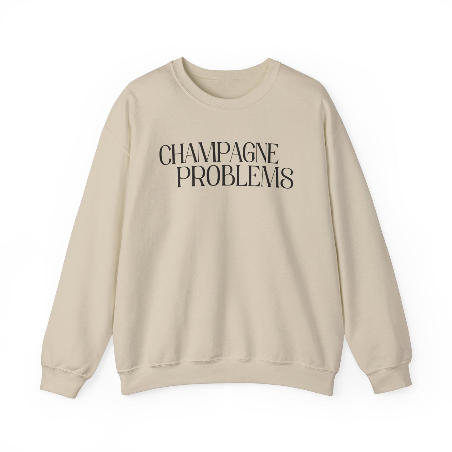 Champagne Problems (lyrics on back) Crewneck Sweatshirt