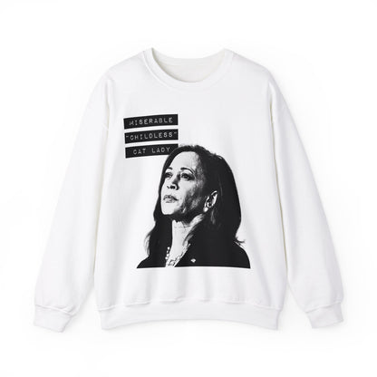 Miserable "Childless" Cat Lady Crewneck Sweatshirt