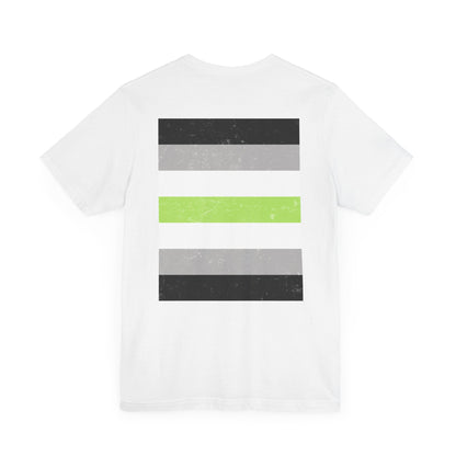 You Ain't Gotta Pray For Me (agender flag on back) Tshirt