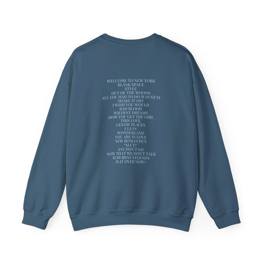 1989 TV Tracklist on Back Sweater