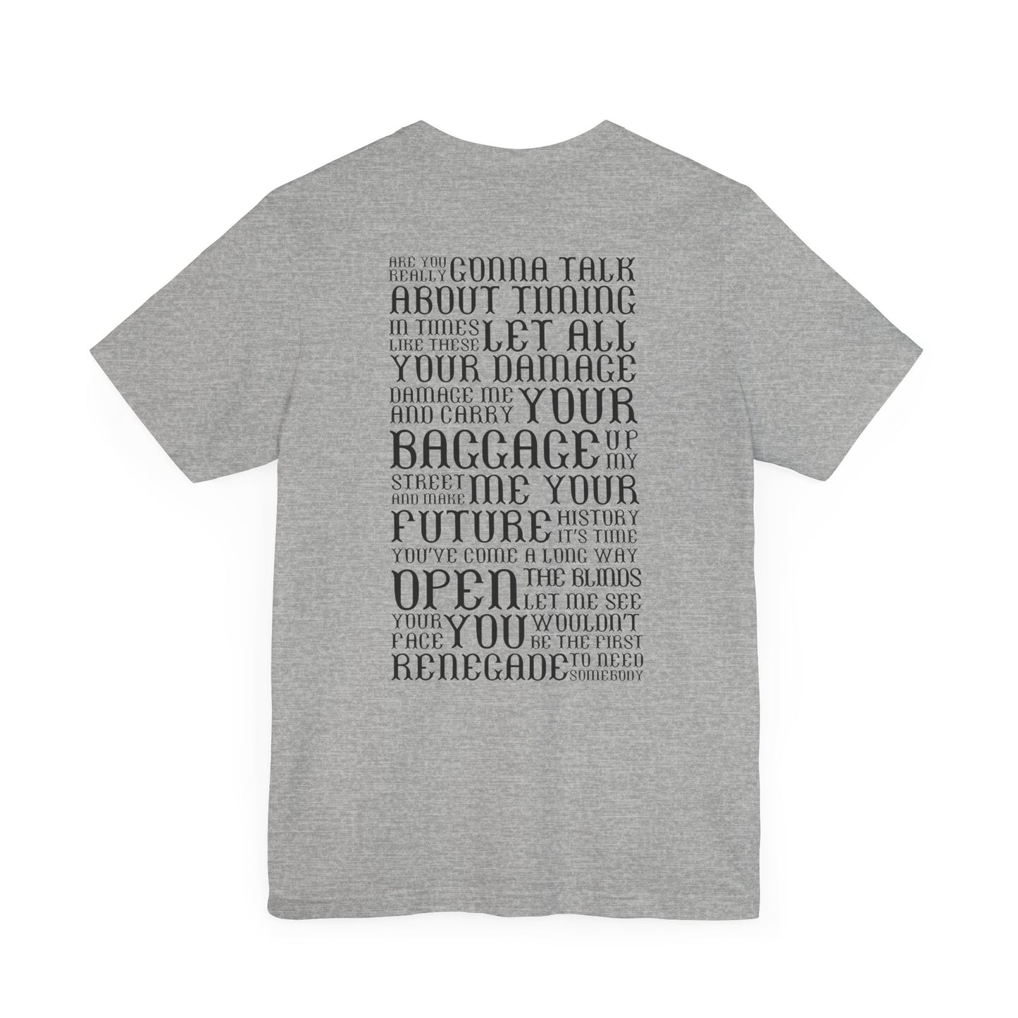 Renegade Lyrics tshirt