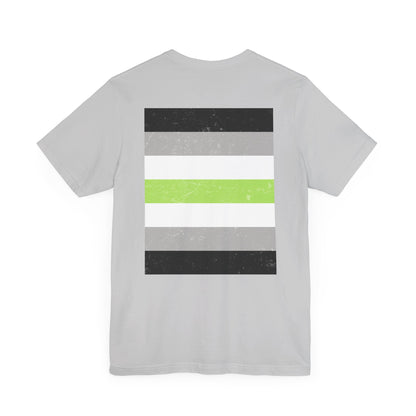 You Ain't Gotta Pray For Me (agender flag on back) Tshirt