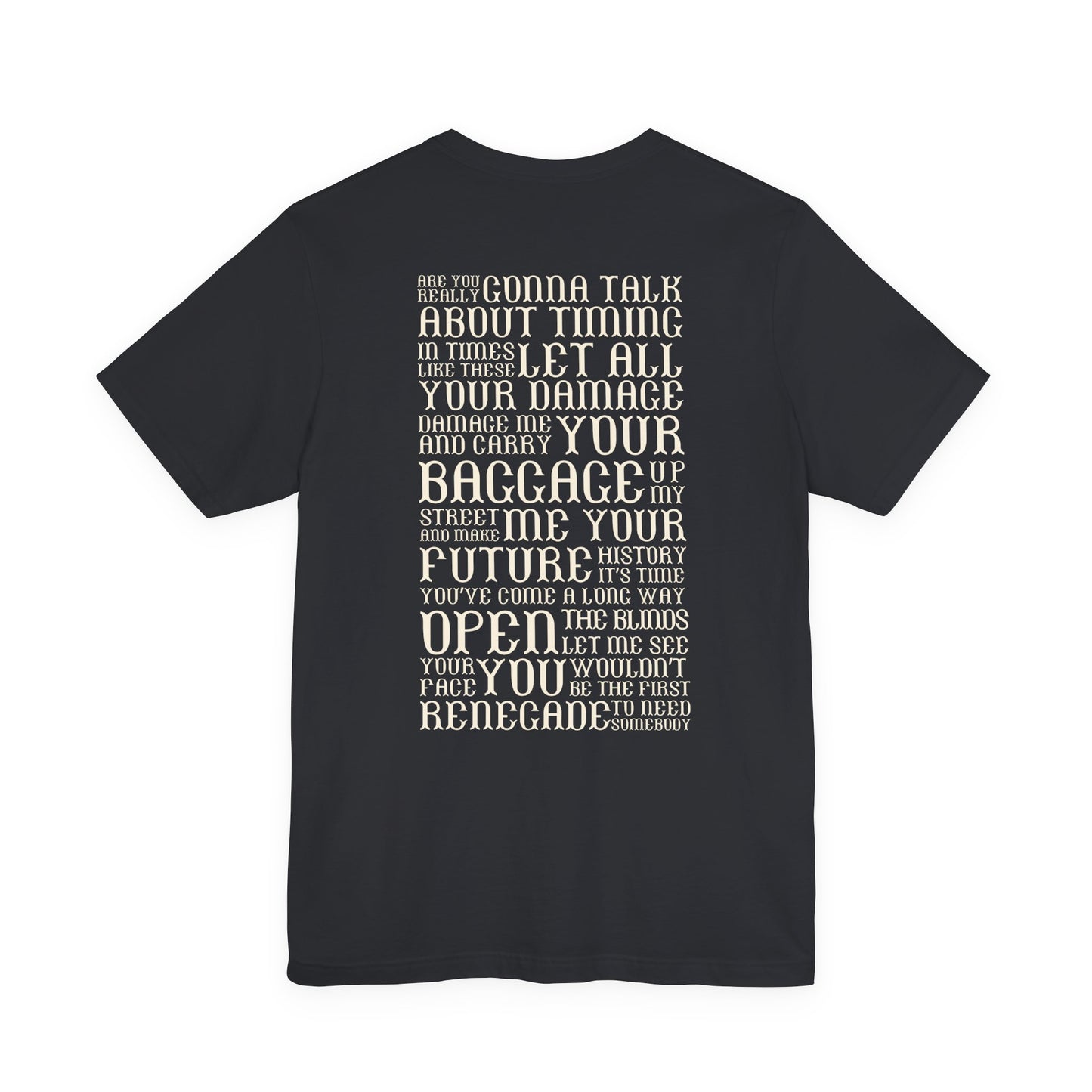Renegade (lyrics on back) tshirt
