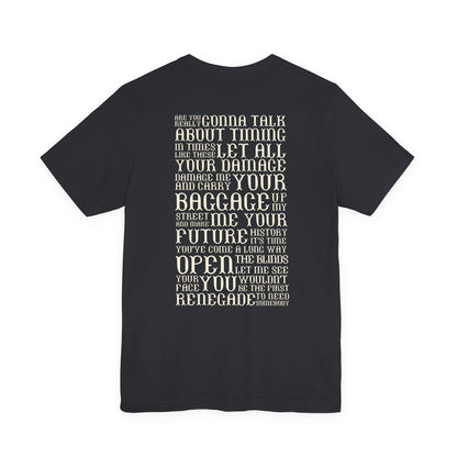 Renegade (lyrics on back) tshirt