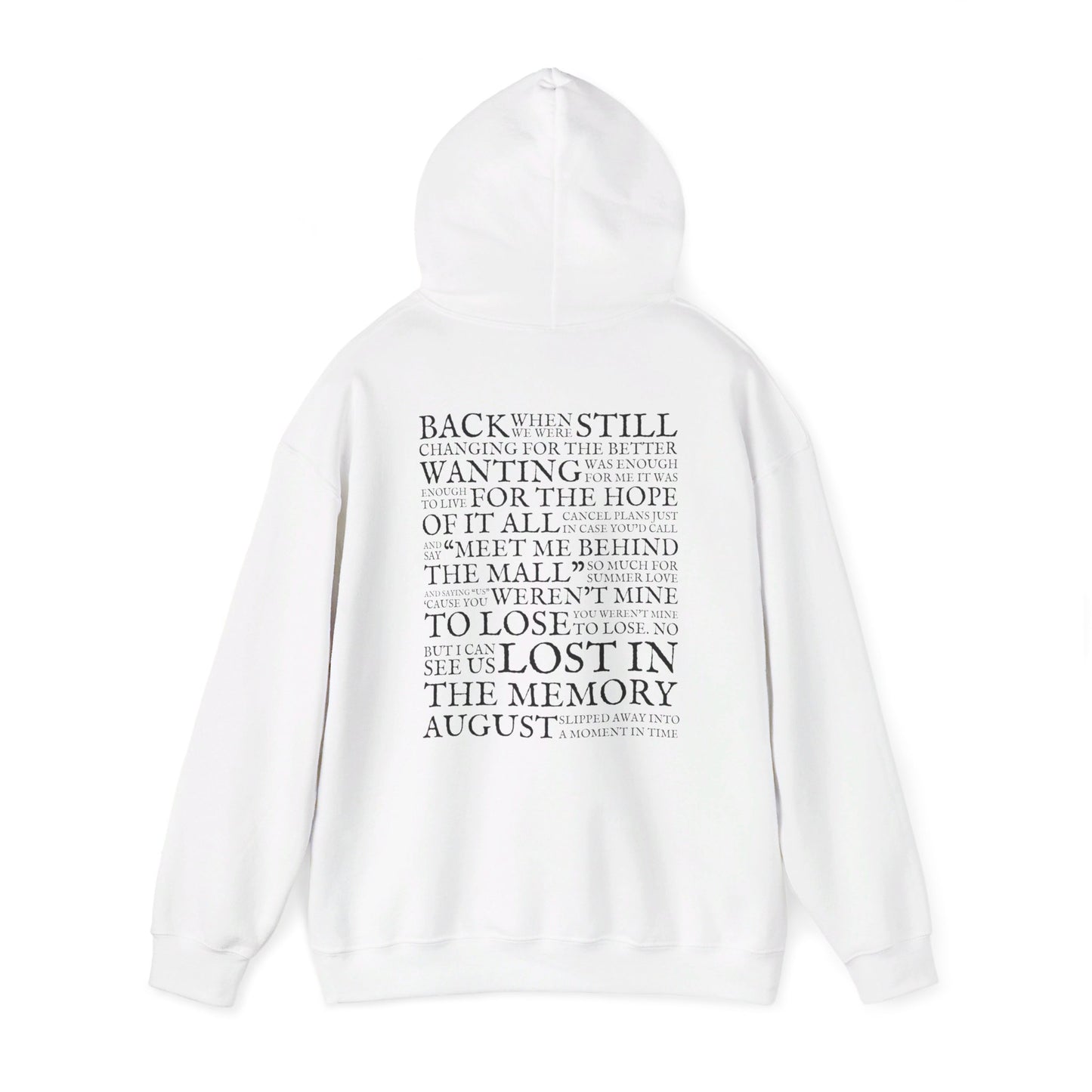 August Lyrics Hoodie